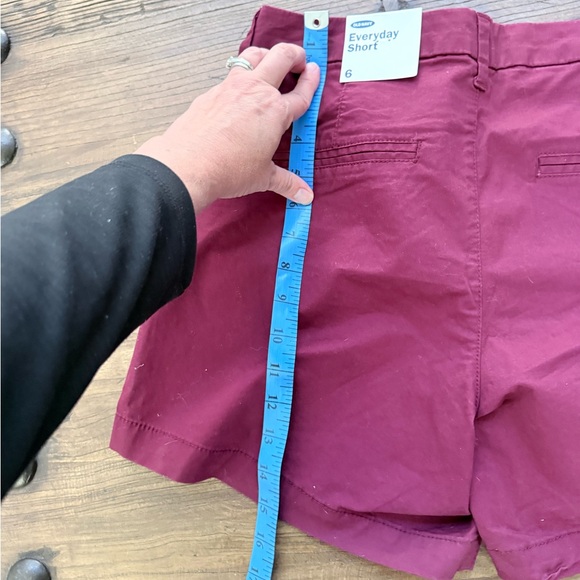 NWT Old Navy Maroon (or burgundy?) Everyday Shorts Sz 6 - Picture 5 of 7